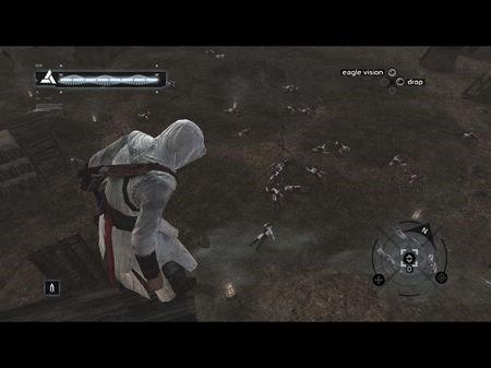 刺客信条: 个人研发的无敌袖剑跳杀大法,百人照